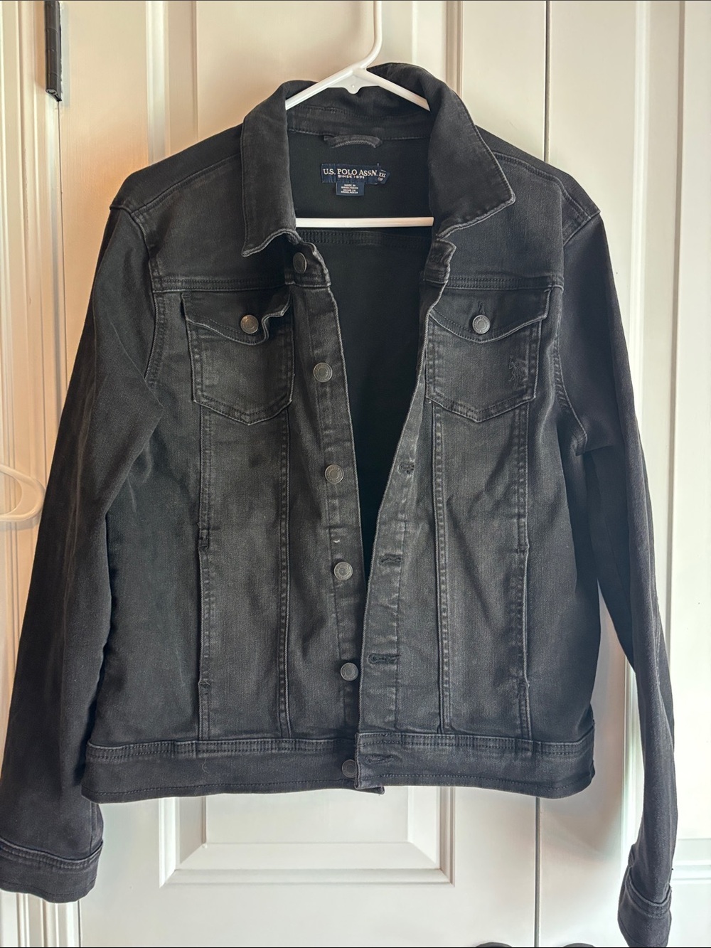 U.S. Polo Assn. Women's Washed Black Denim Jacket